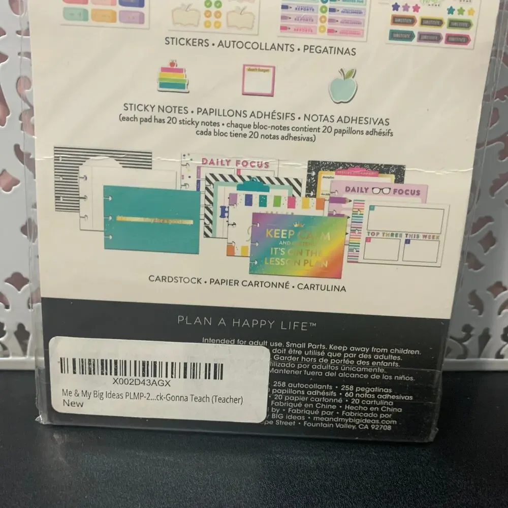 NIP MAMBI The Happy Planner stickers cardstock sticky notes PLMP-23 338 pieces